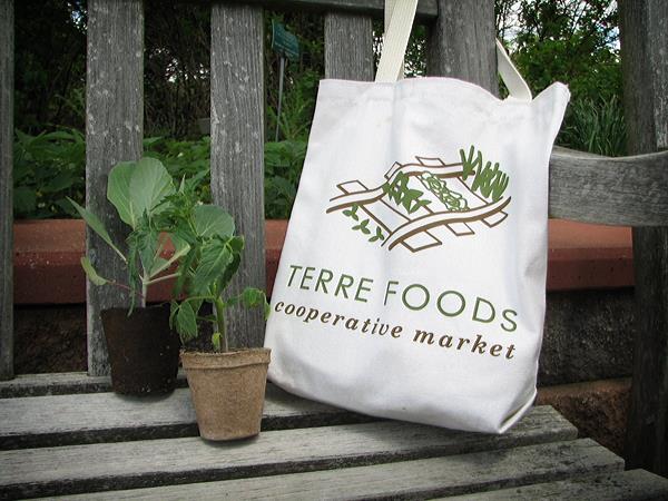 Terre Foods canvas tote bag